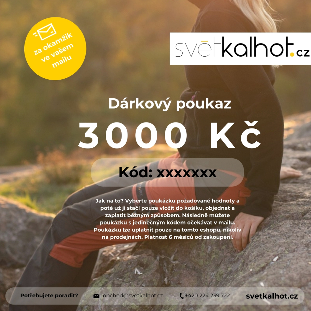 detail Dárkový poukaz - hodnota 3000,- Kč