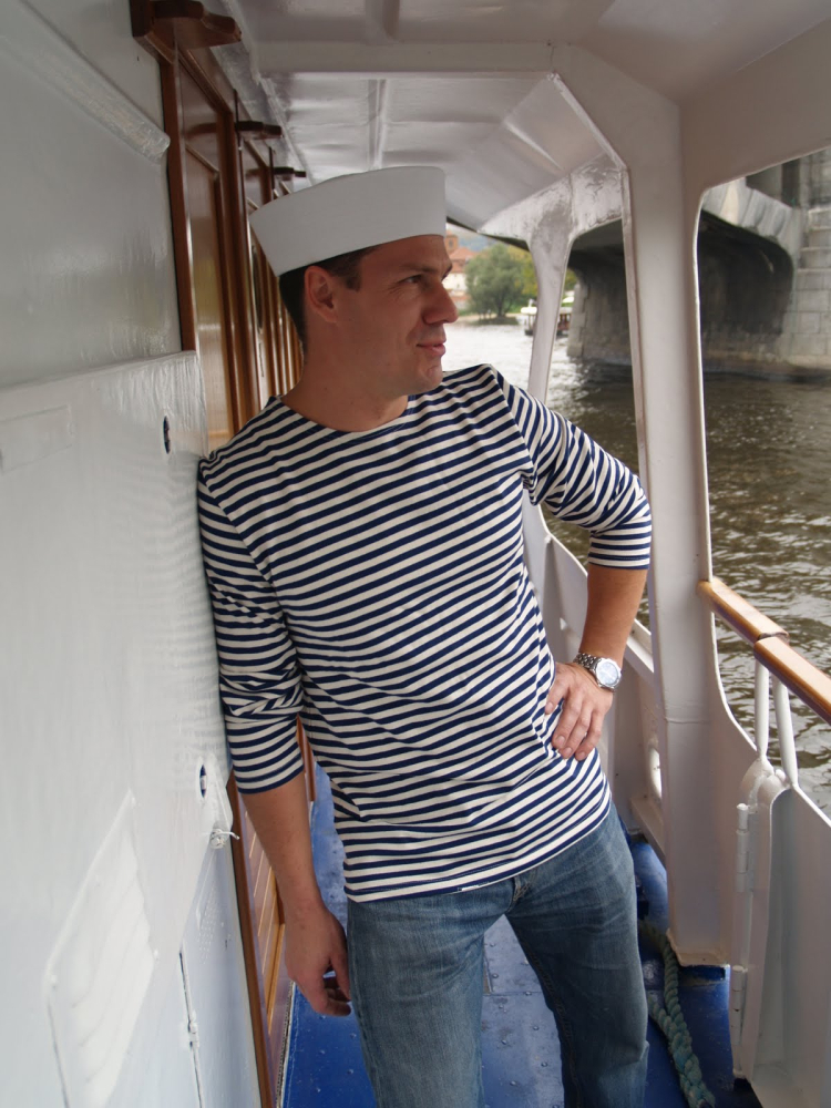 detail Originální námořnické triko s krátkým rukávem - VMF